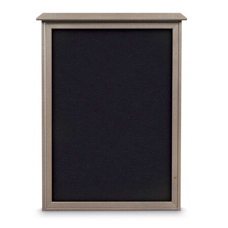United Visual Products Indoor Enclosed Combo Board, 72"x36", White Frame/Burgundy & Pumice UVCB7236W-BURGUN-PUMICE